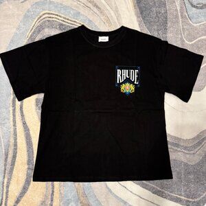 Rhude Royalty Lion Crown Black/Blue T-Shirt Men’s Size Large
